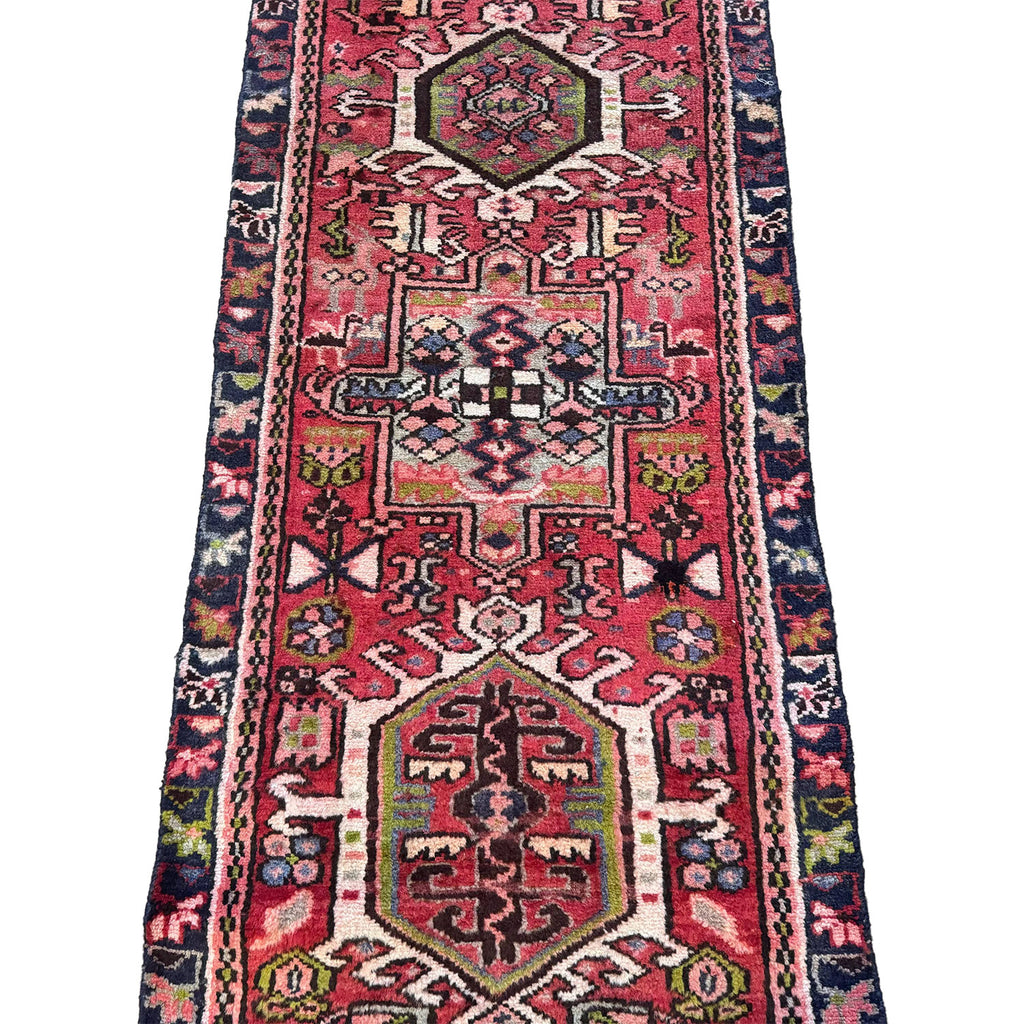 Vintage Persian Heriz Karajeh Runner — 1950s | 2' x 9'2"