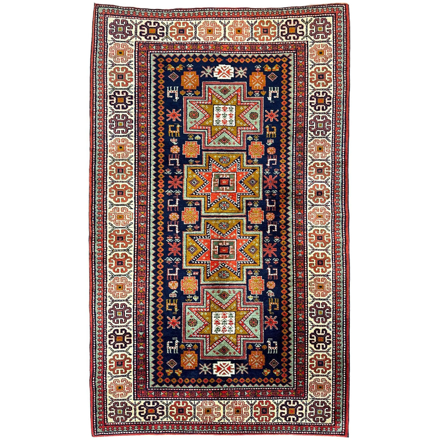 Vintage Armenian Karabakh Runner — 1960s | 4'2" × 7'1"