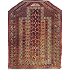 Antique Turkmen Prayer Rug (Namazlyk) — 1890s | 4' x 5'2"