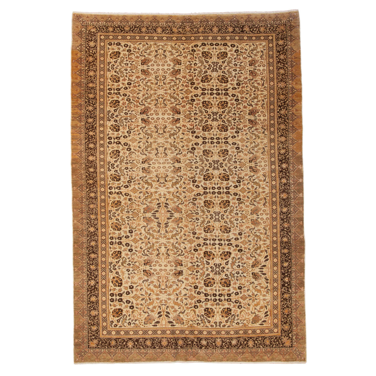 Vintage Turkish Kayseri Rug — 1970s | 6'5" x 9'6"