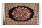 Vintage Turkish Hereke Pictorial Rug Mat — 1980s | 2' x 3'1"