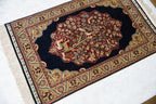 Vintage Turkish Hereke Pictorial Rug Mat — 1980s | 2' x 3'1"