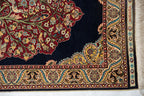 Vintage Turkish Hereke Pictorial Rug Mat — 1980s | 2' x 3'1"