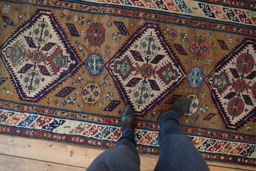 Antique Caucasian Rug Runner — 1910s | 3'7" x 11'5"