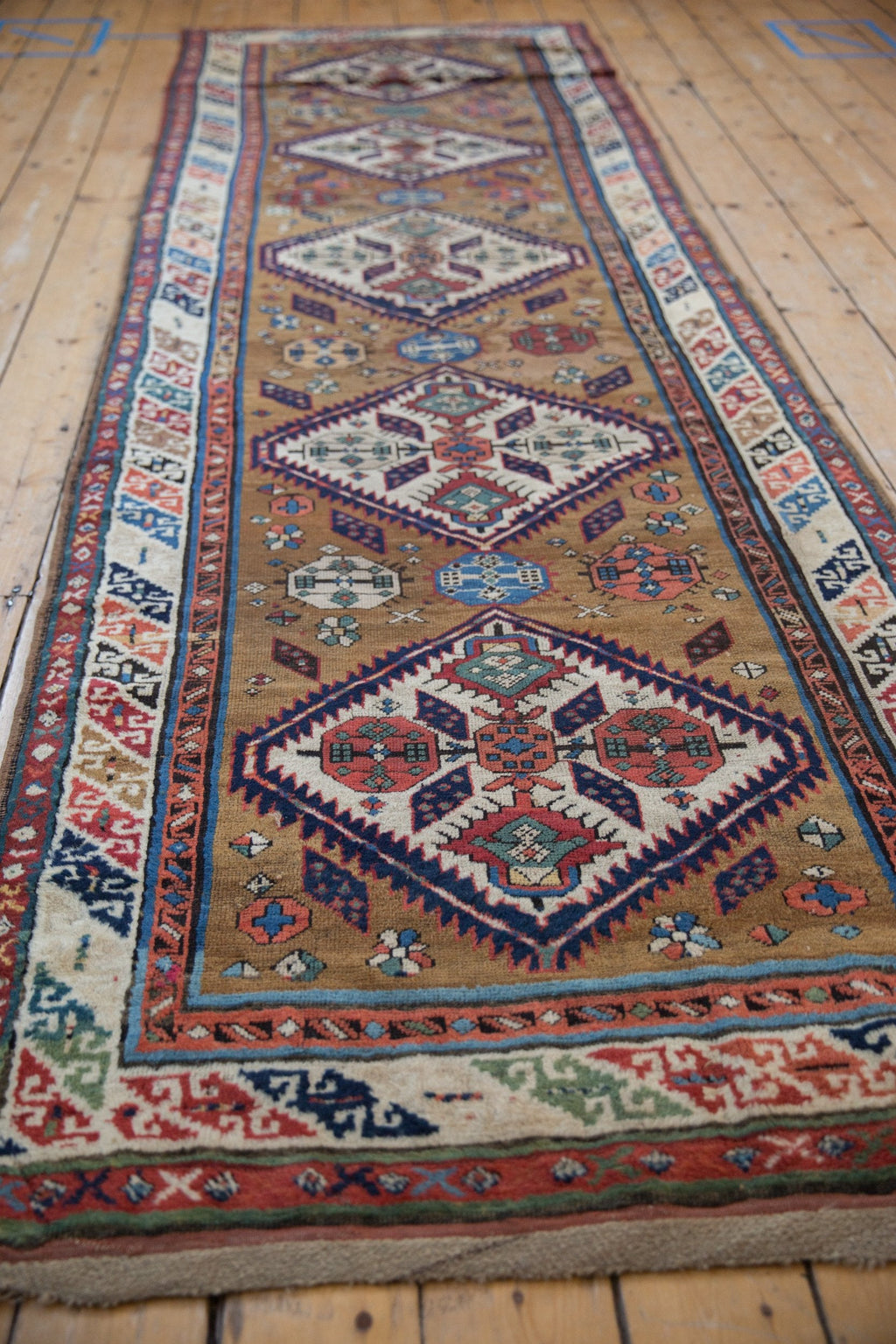 Antique Caucasian Rug Runner — 1910s | 3'7" x 11'5"