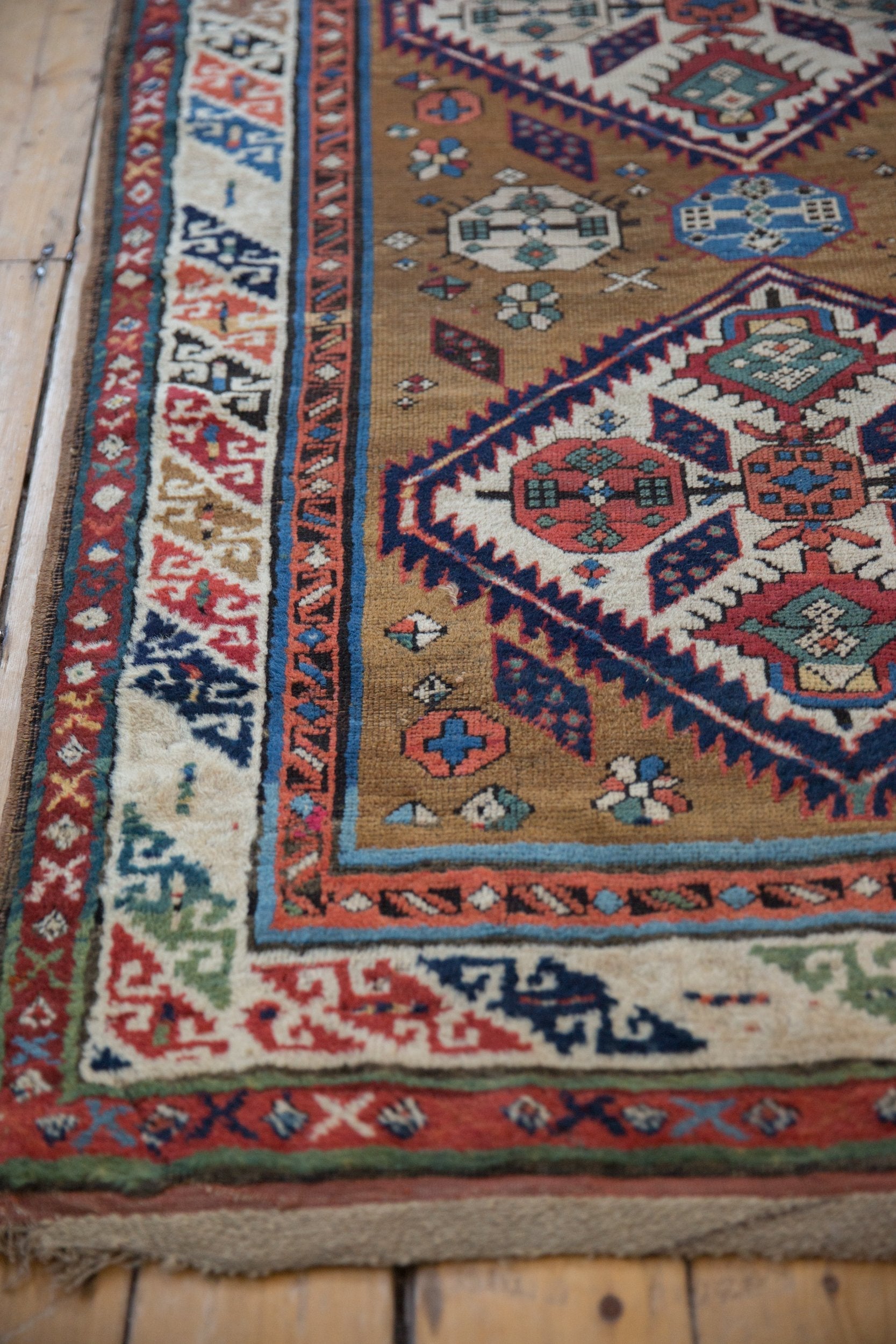 Antique Caucasian Rug Runner — 1910s | 3'7" x 11'5"