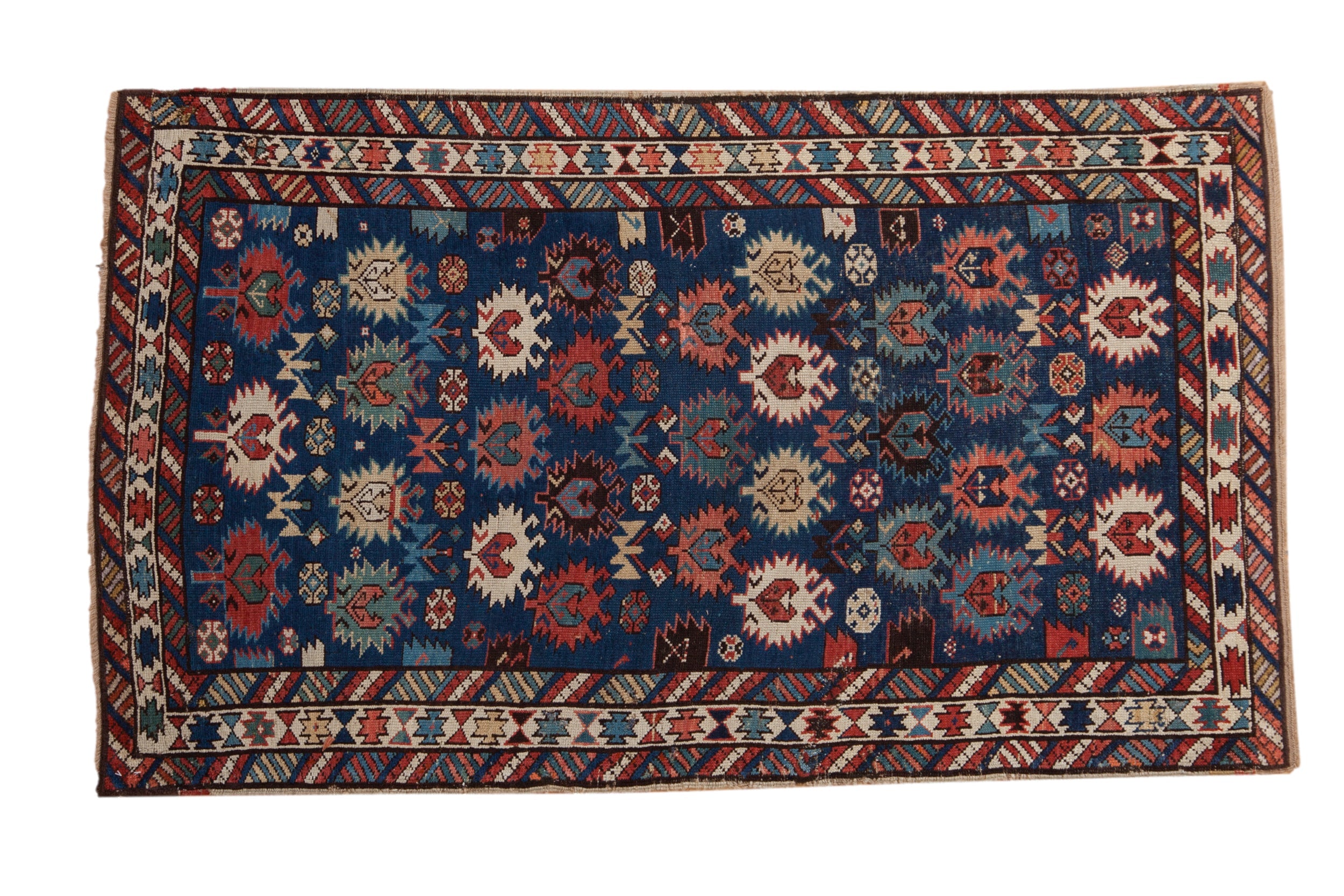 Antique Southern Kazak (Bordjalou) Rug — Circa 1895–1910 | 3'4" × 5'8"