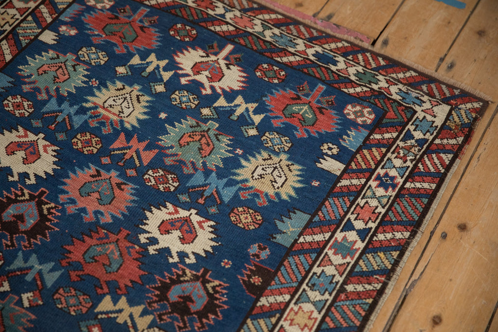 Antique Southern Kazak (Bordjalou) Rug — Circa 1895–1910 | 3'4" × 5'8"