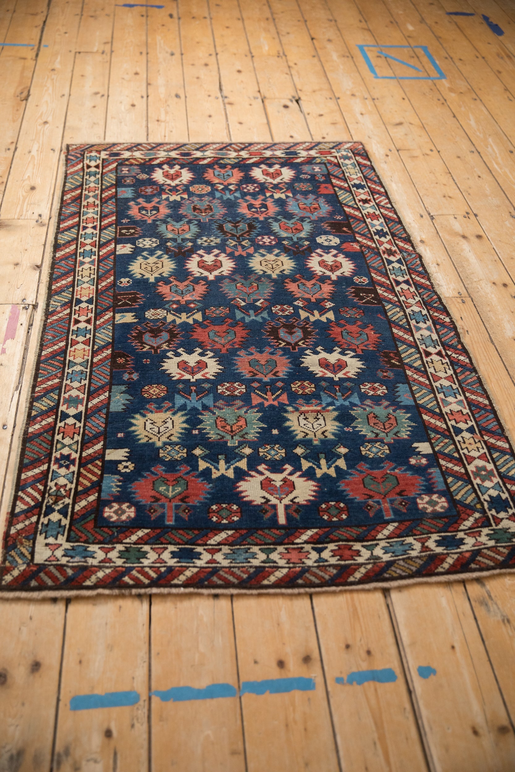 Antique Southern Kazak (Bordjalou) Rug — Circa 1895–1910 | 3'4" × 5'8"