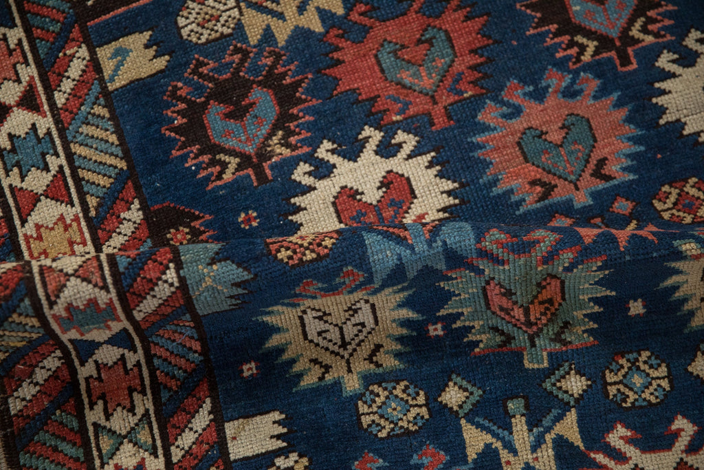 Antique Southern Kazak (Bordjalou) Rug — Circa 1895–1910 | 3'4" × 5'8"