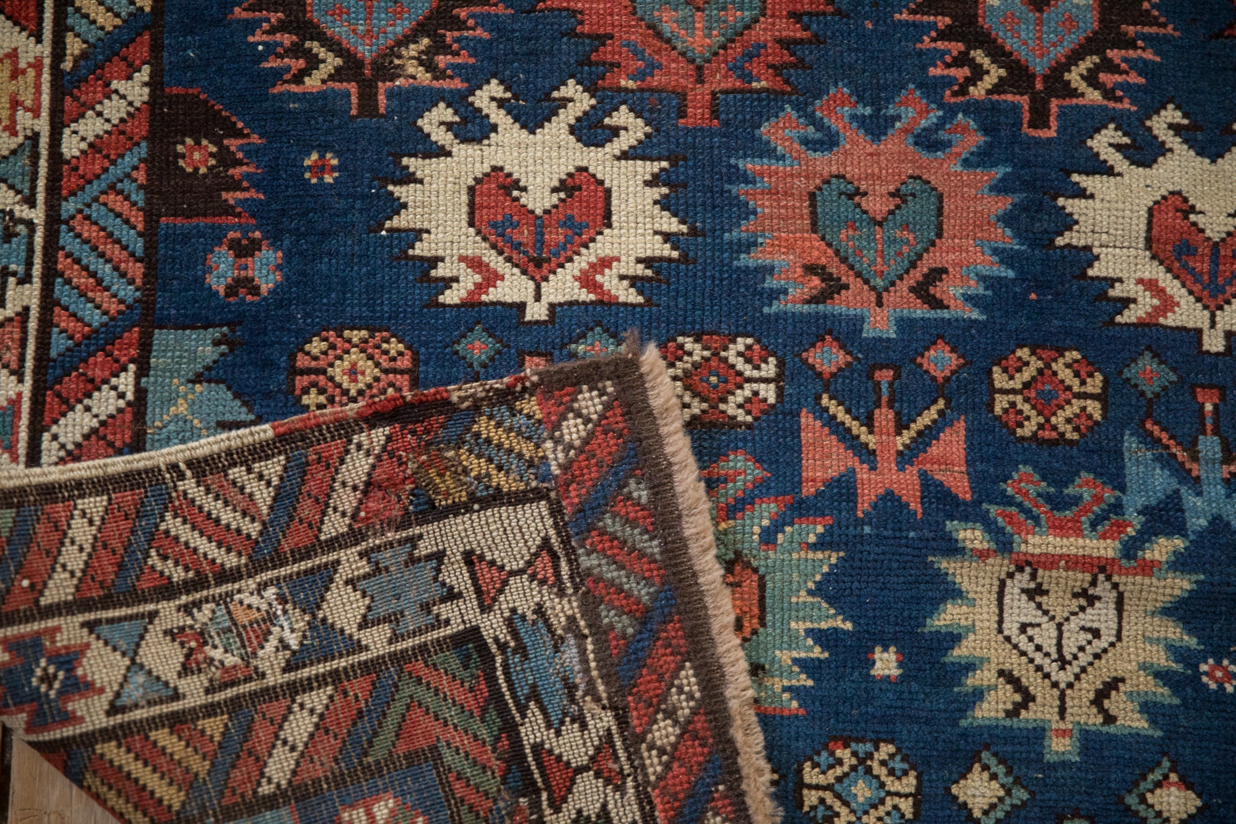 Antique Southern Kazak (Bordjalou) Rug — Circa 1895–1910 | 3'4" × 5'8"
