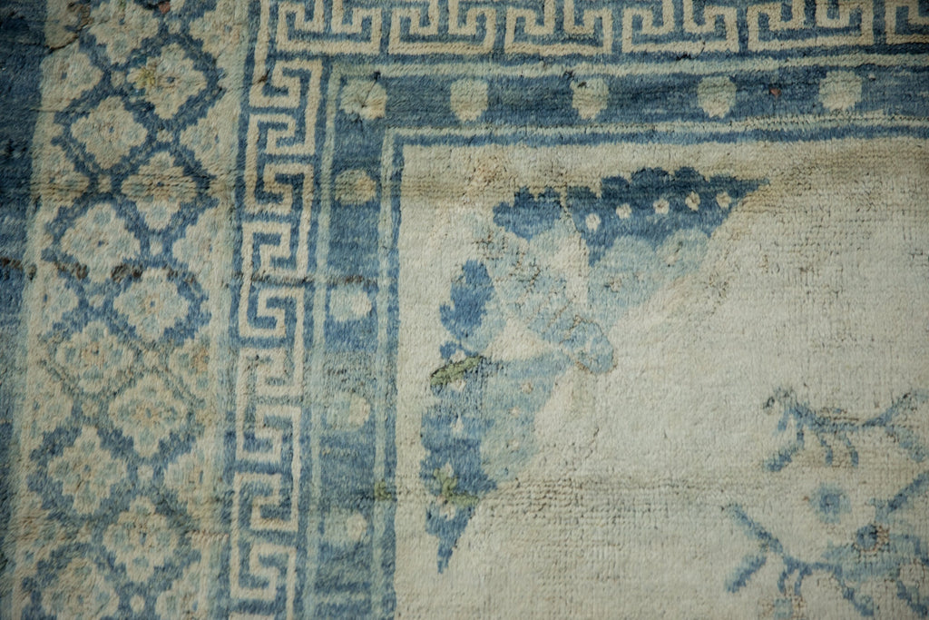 Antique Chinese Peking Square Carpet — 1920s | 5'11" × 6'1"