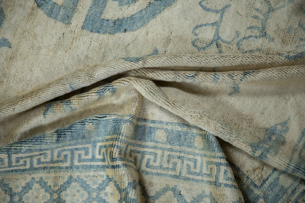 Antique Chinese Peking Square Carpet — 1920s | 5'11" × 6'1"