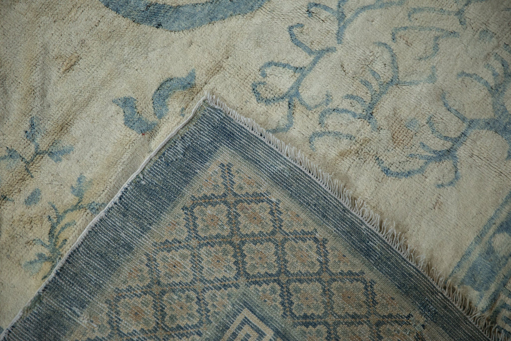Antique Chinese Peking Square Carpet — 1920s | 5'11" × 6'1"