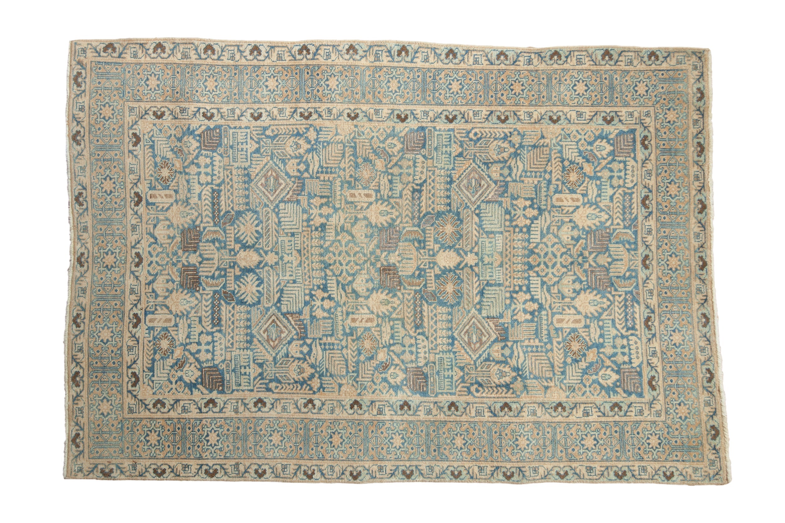 Vintage Persian Tabriz Area Rug — 1950s | 4'4" × 6'5"