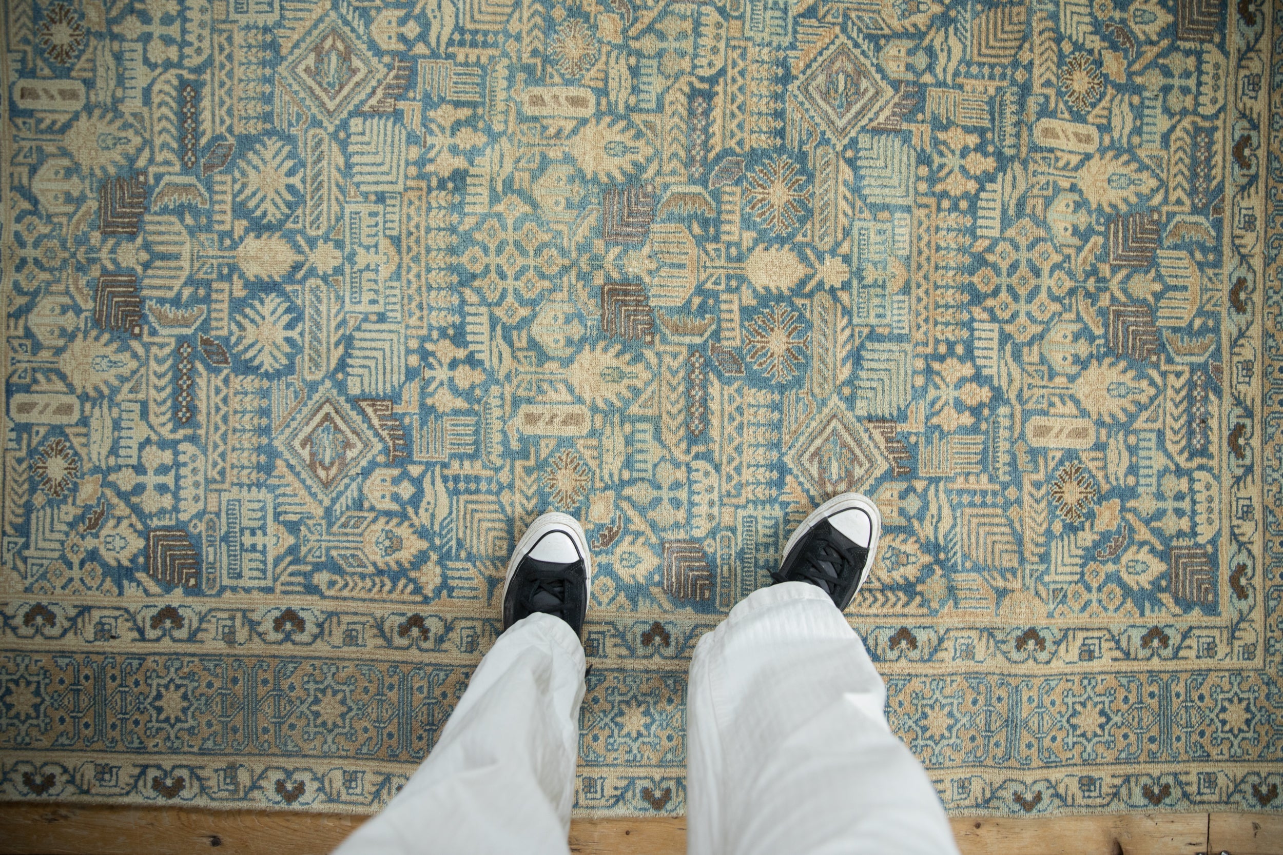 Vintage Persian Tabriz Area Rug — 1950s | 4'4" × 6'5"