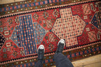 Vintage Persian Bakhtiari Rug Runner — 1950s | 3'6" x 12'5"