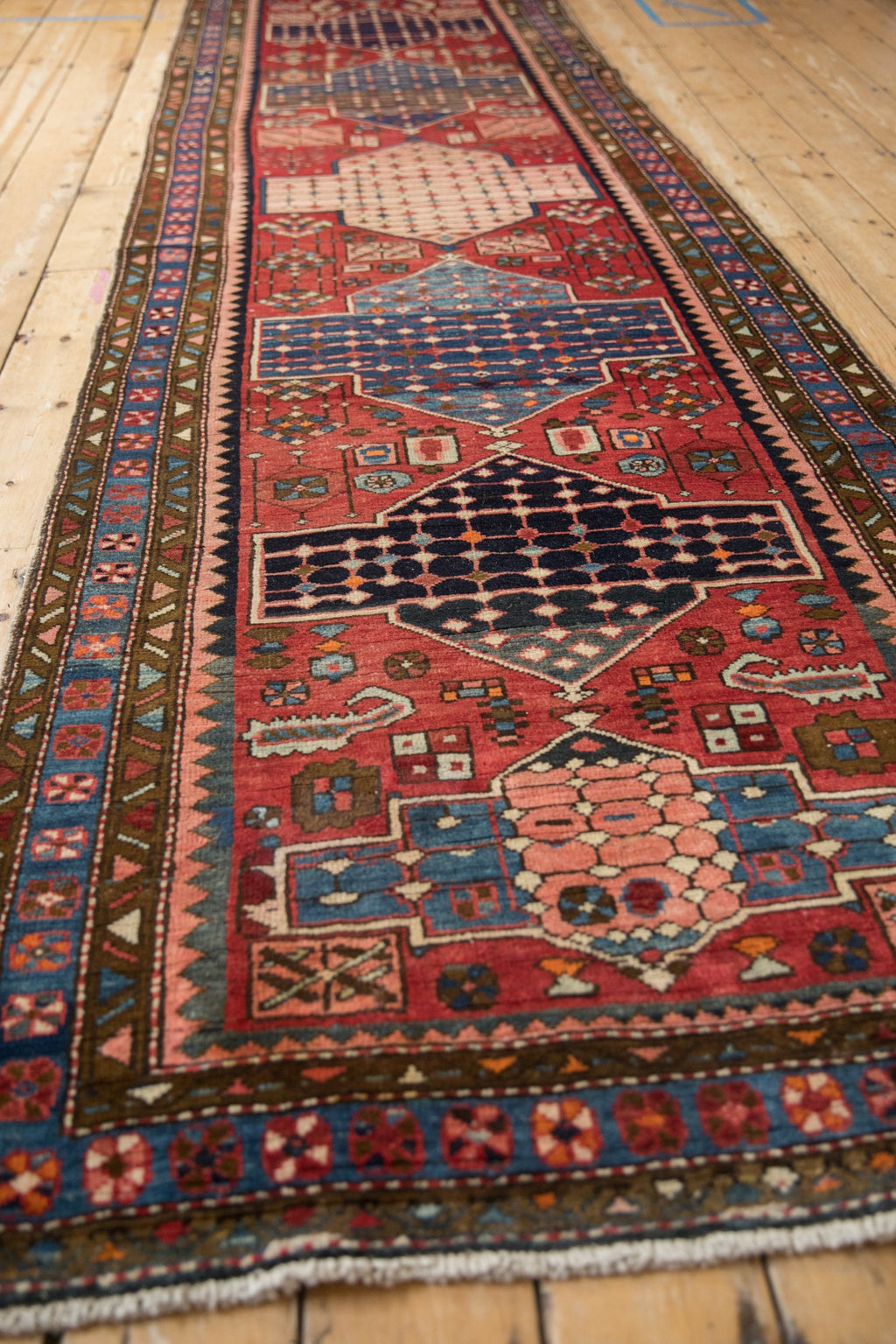 Vintage Persian Bakhtiari Rug Runner — 1950s | 3'6" x 12'5"