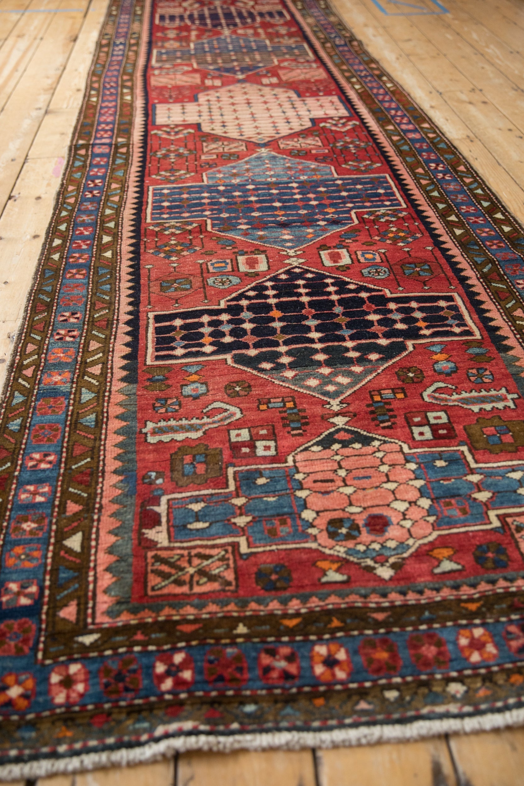 Vintage Persian Bakhtiari Rug Runner — 1950s | 3'6" x 12'5"