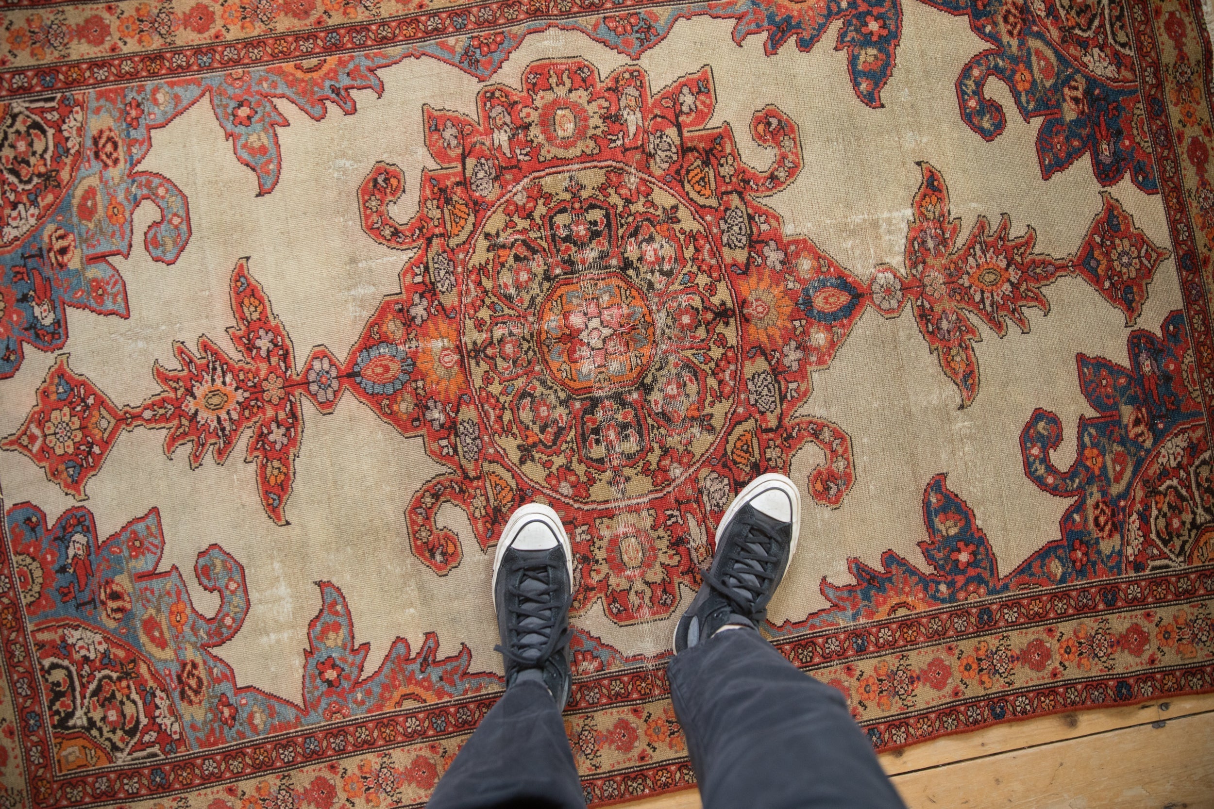 Antique Persian Malayer Area Rug — 1920s | 4' × 6'
