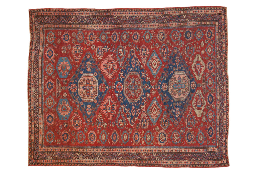 Antique Caucasian Soumac Rug — 1910s | 6'1" x 7'8"