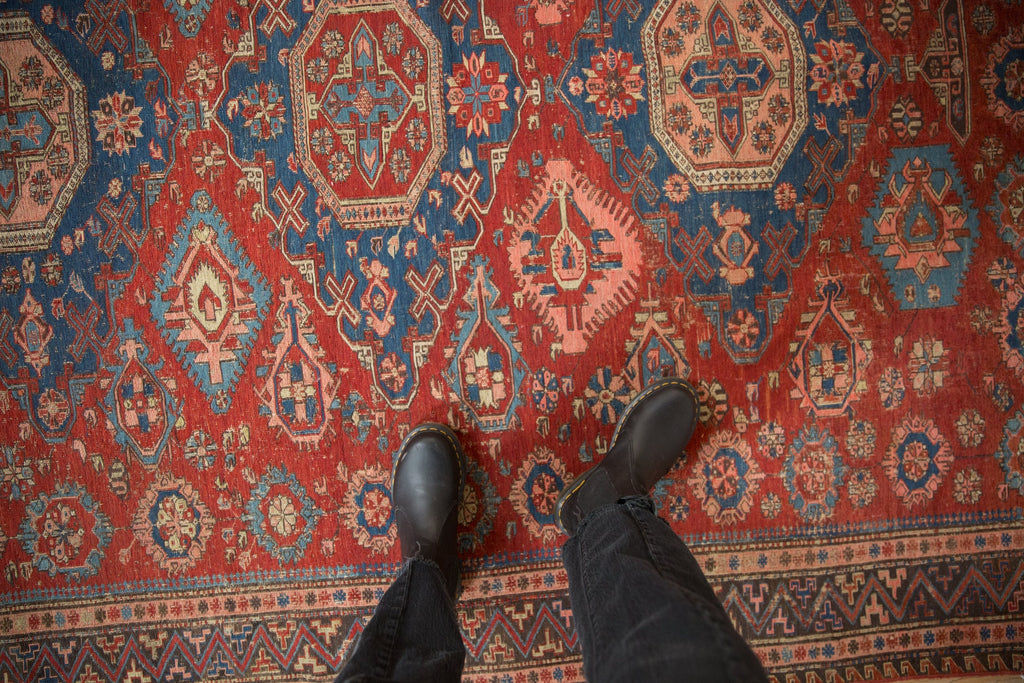 Antique Caucasian Soumac Rug — 1910s | 6'1" x 7'8"