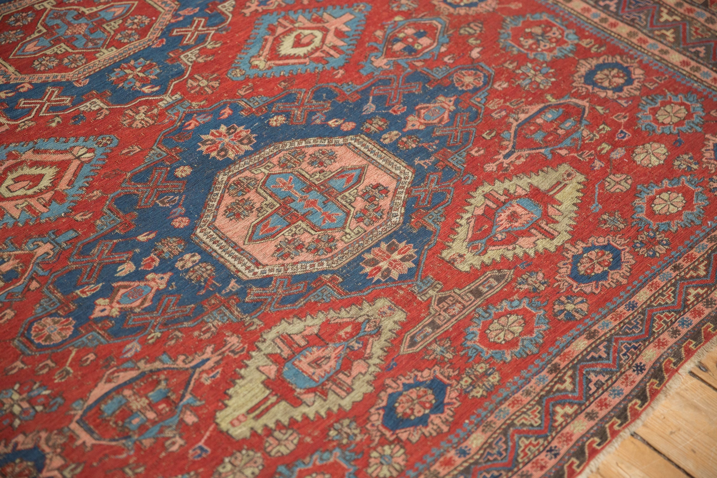 Antique Caucasian Soumac Rug — 1910s | 6'1" x 7'8"