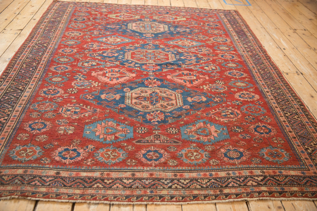 Antique Caucasian Soumac Rug — 1910s | 6'1" x 7'8"
