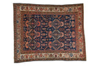 Antique Persian Malayer Square Rug — 1920s | 5' x 6'