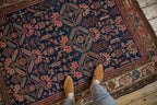 Antique Persian Malayer Square Rug — 1920s | 5' x 6'