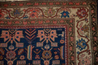 Antique Persian Malayer Square Rug — 1920s | 5' x 6'