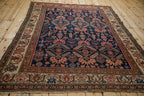 Antique Persian Malayer Square Rug — 1920s | 5' x 6'
