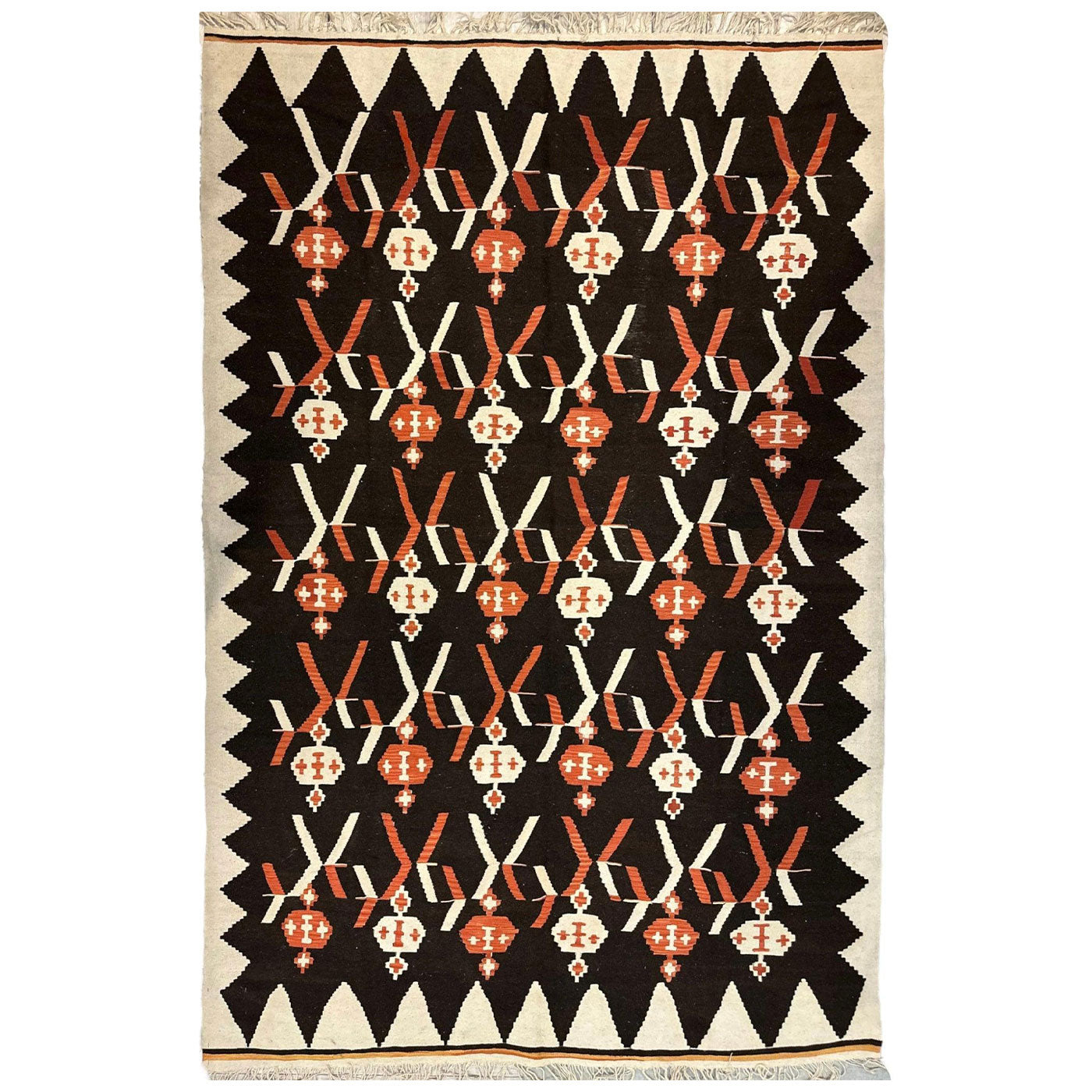 Antique Karabakh Carpet — 1930s | 7'5" × 11'