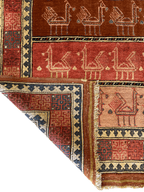 Vintage Afghan Bokhara Design Rug — 1960s | 3'10" x 5'10"
