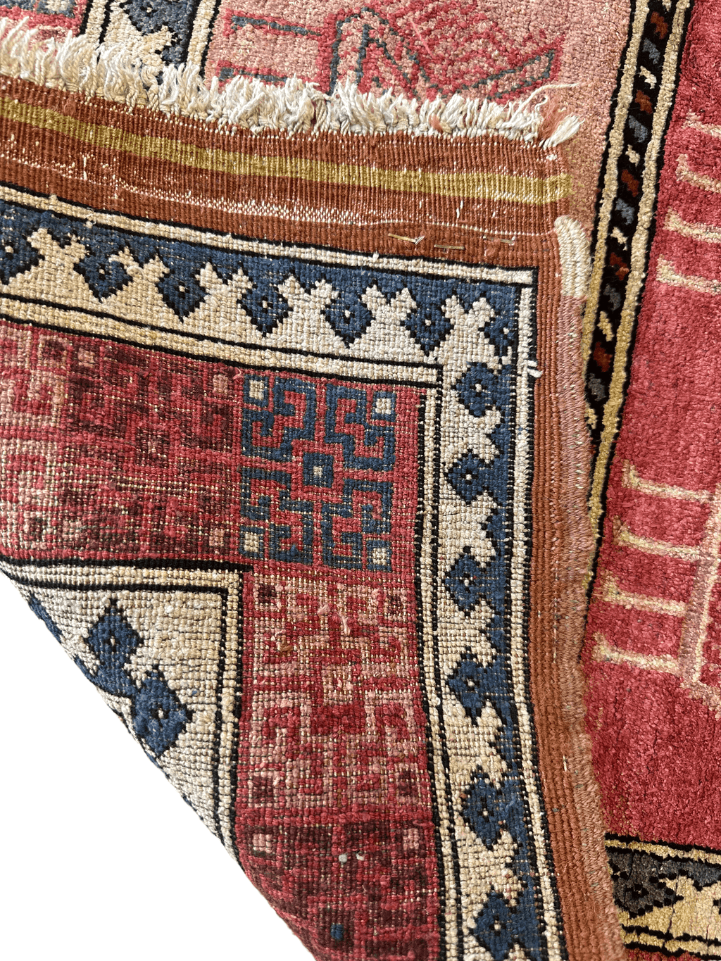 Vintage Afghan Bokhara Design Rug — 1960s | 3'10" x 5'10"
