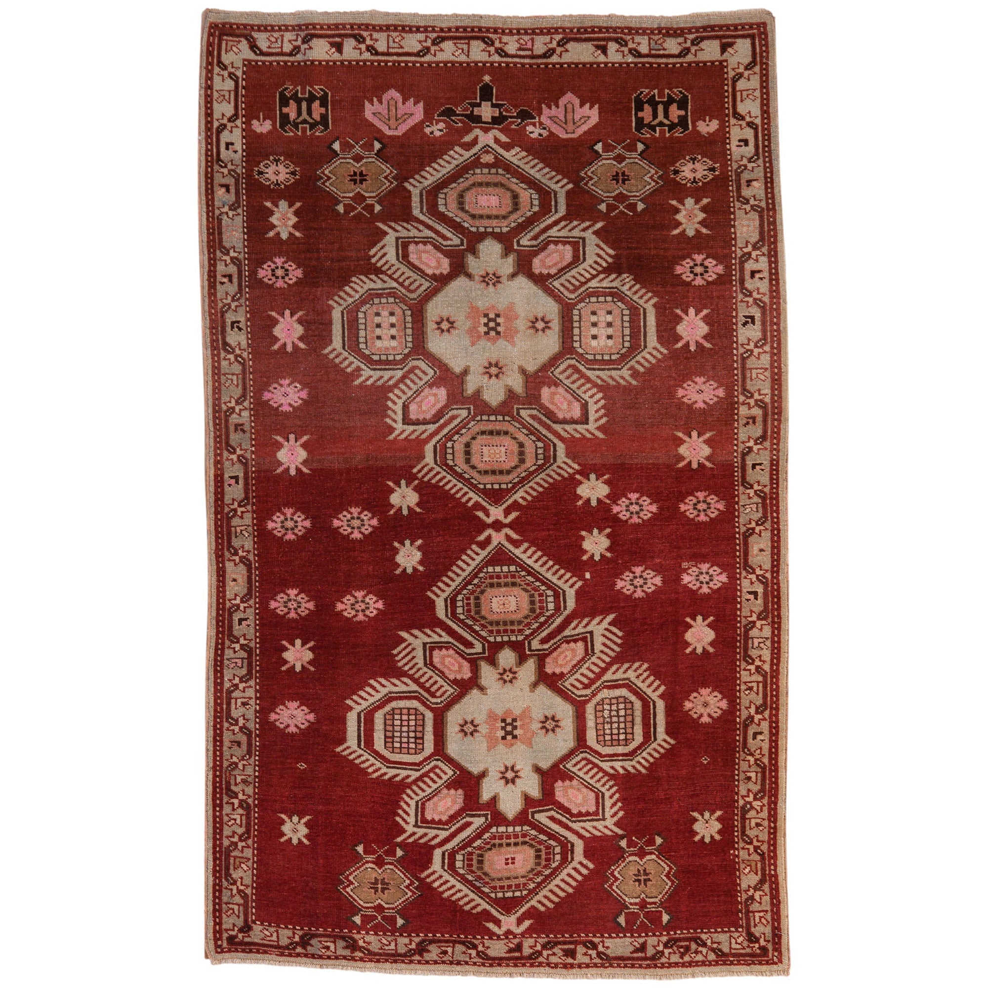 Vintage Caucasian Rug — 1940s | 3'5" x 5'6"