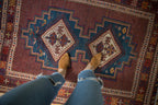 Antique Persian Afshar Rug — 1920s | 4'3" x 5'9"