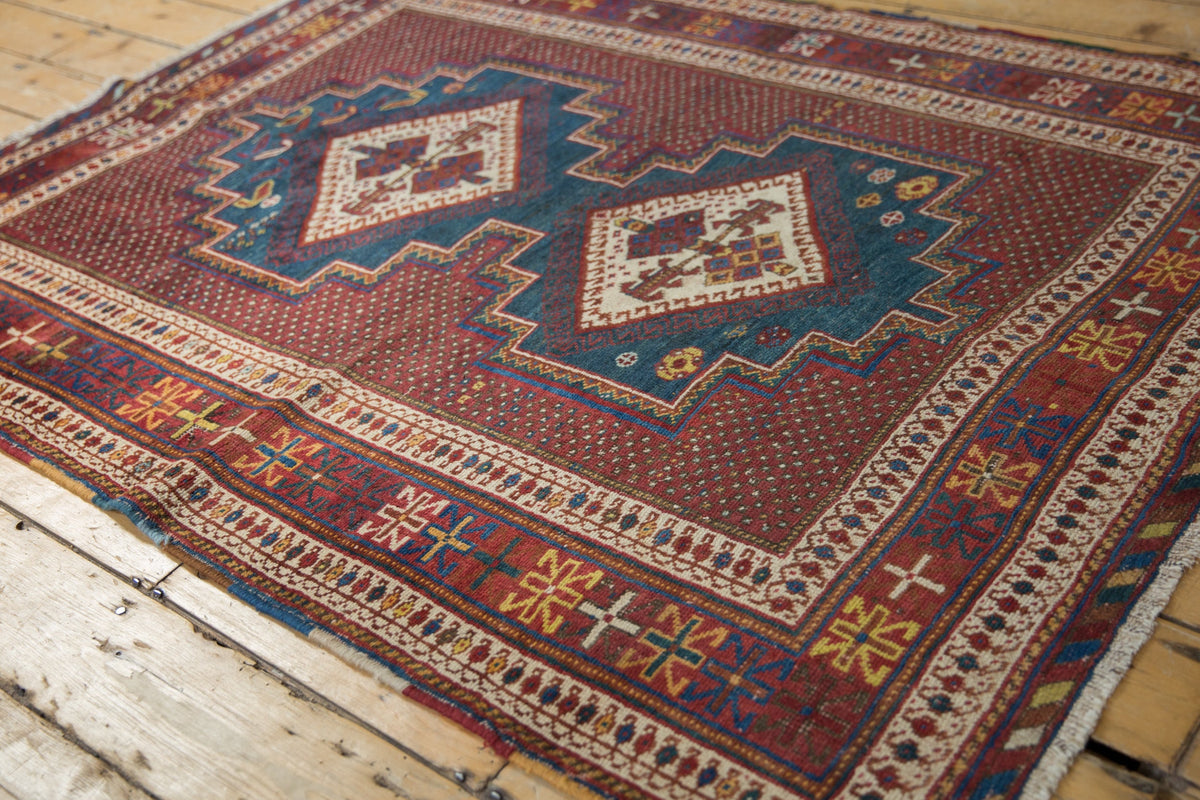 Antique Persian Afshar Rug — 1920s | 4'3" x 5'9"