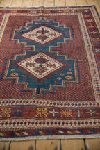 Antique Persian Afshar Rug — 1920s | 4'3" x 5'9"