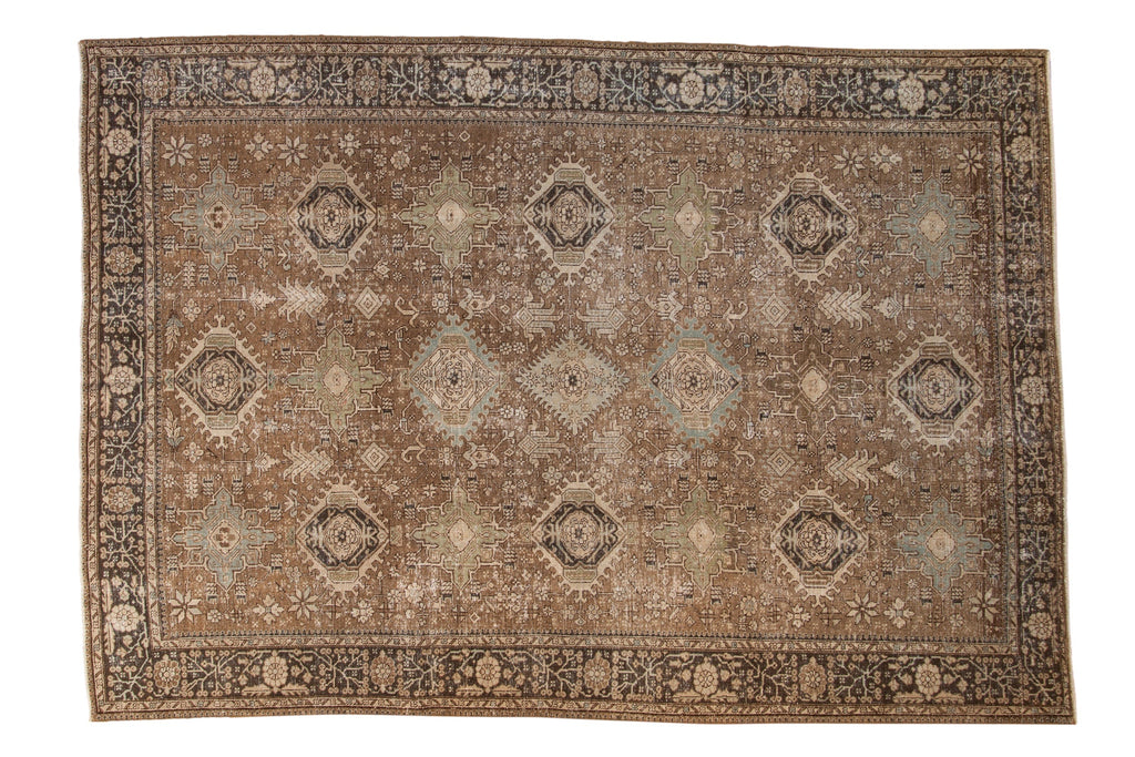 Vintage Persian Heriz Carpet, Karaja Style — 1940s | 6'10" x 9'11"