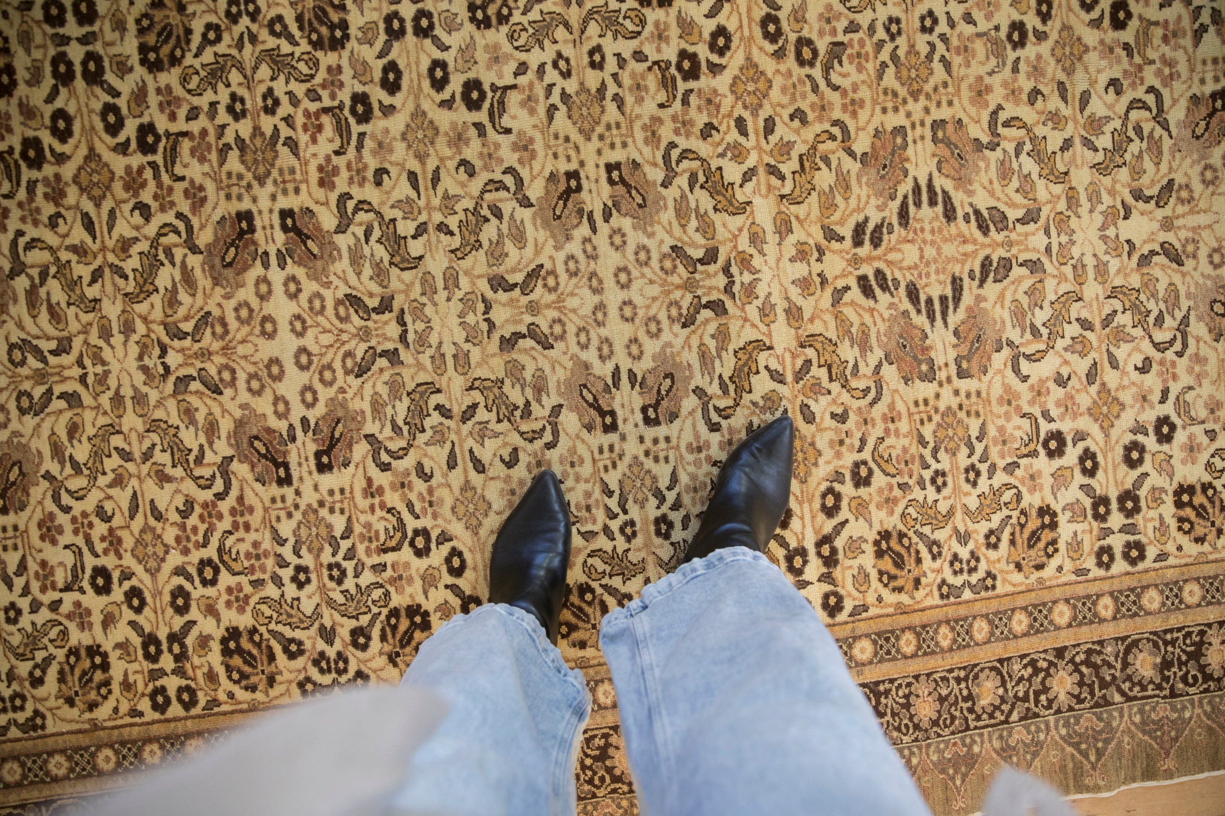 Vintage Turkish Kayseri Rug — 1970s | 6'5" x 9'6"