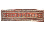 Antique Caucasian Karabakh Runner — 1910s | 3' × 10'10"