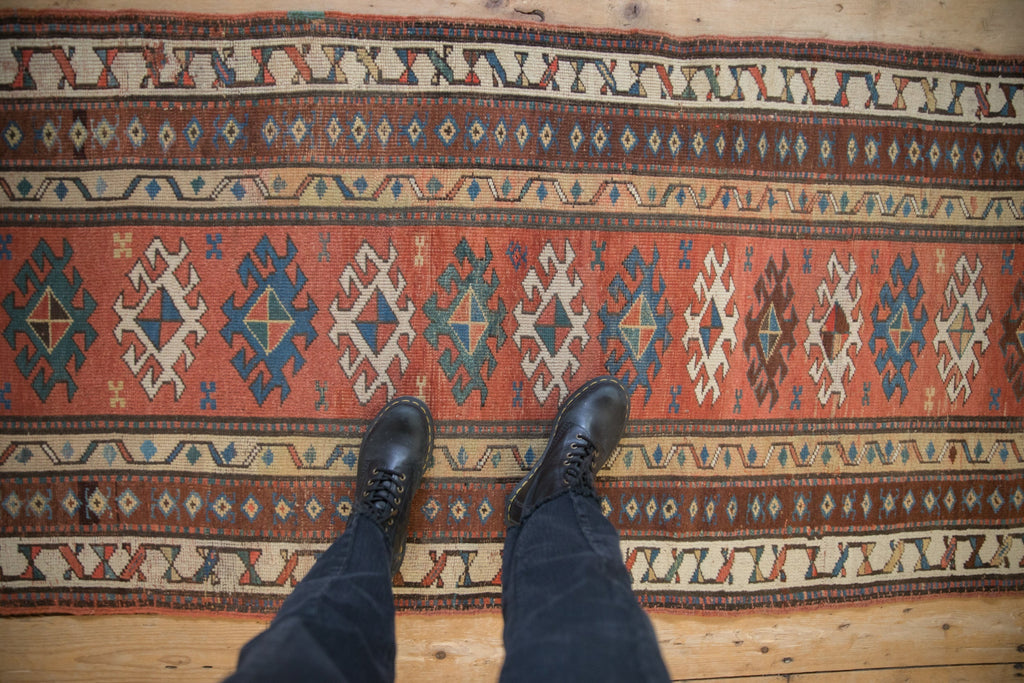 Antique Caucasian Karabakh Runner — 1910s | 3' × 10'10"