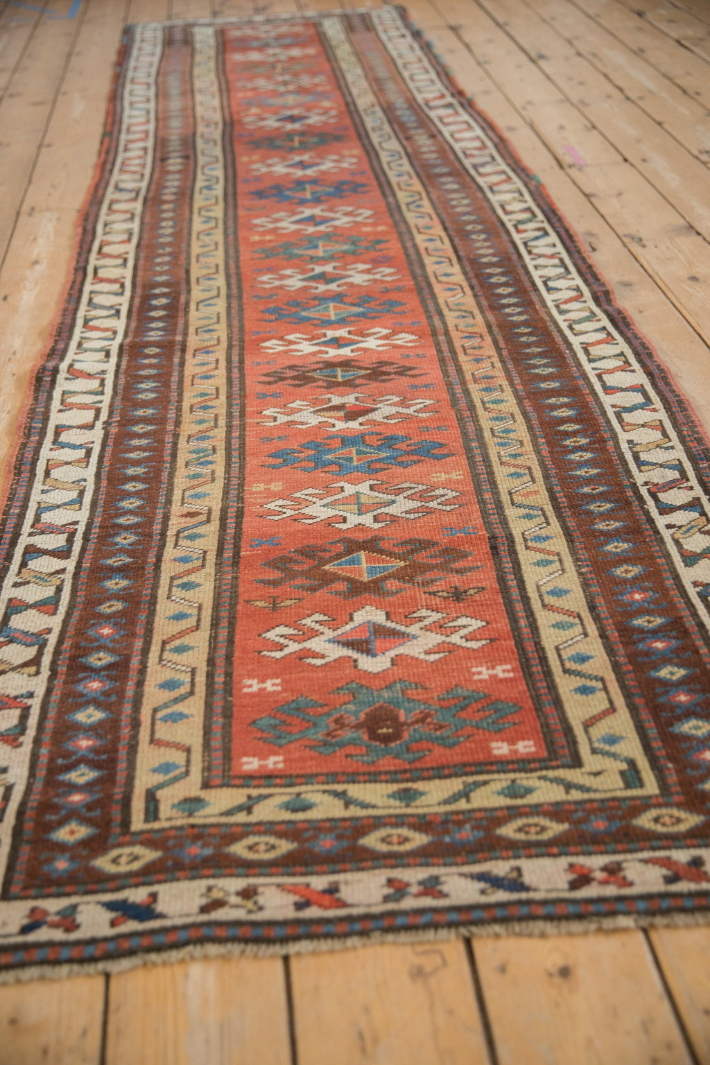 Antique Caucasian Karabakh Runner — 1910s | 3' × 10'10"