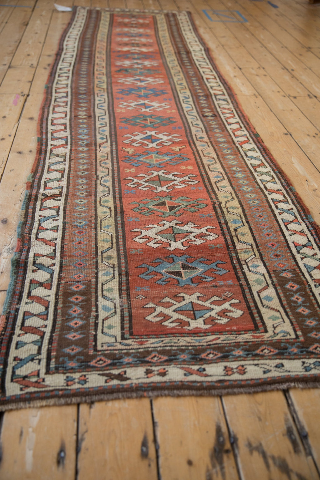 Antique Caucasian Karabakh Runner — 1910s | 3' × 10'10"