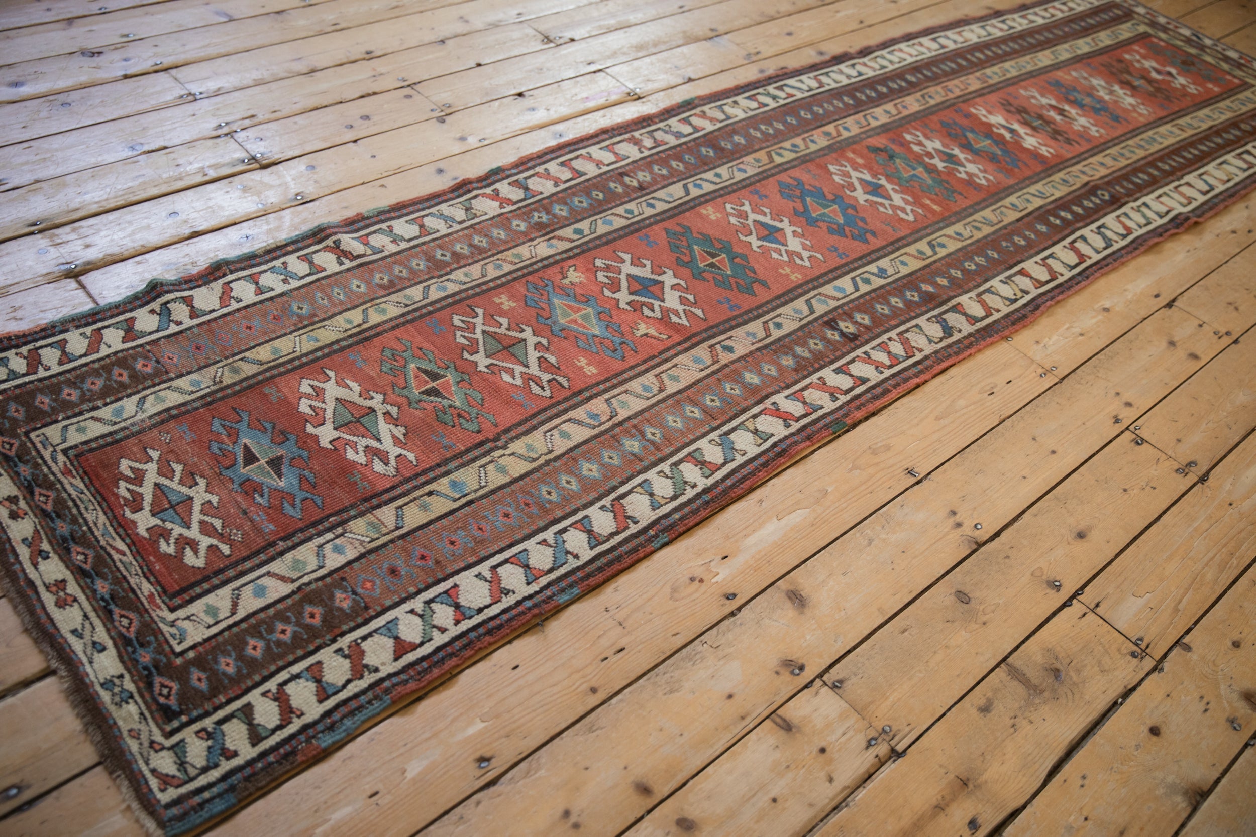 Antique Caucasian Karabakh Runner — 1910s | 3' × 10'10"
