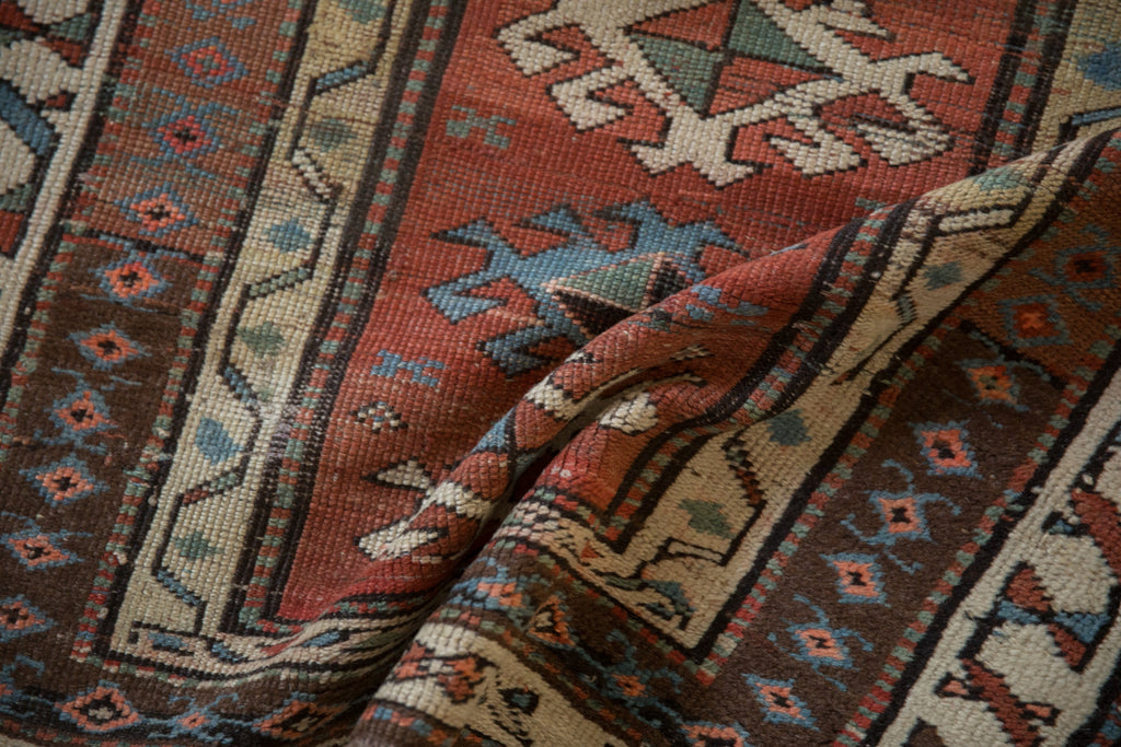 Antique Caucasian Karabakh Runner — 1910s | 3' × 10'10"