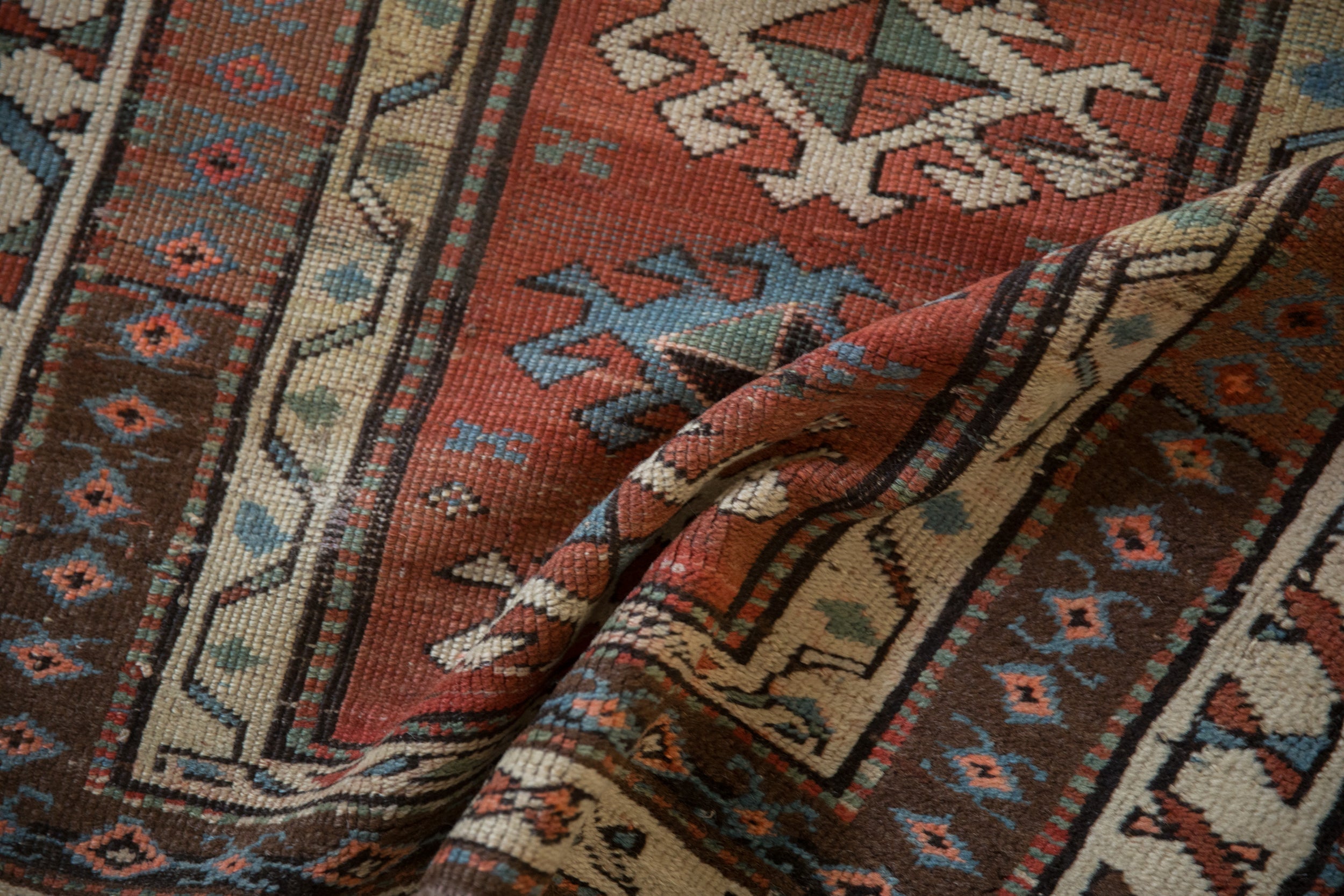 Antique Caucasian Karabakh Runner — 1910s | 3' × 10'10"