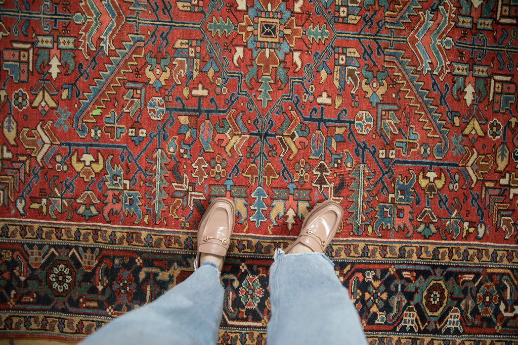 Vintage Persian Heriz Carpet — 1950s | 6'8" × 8'8"
