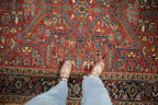 Vintage Persian Heriz Carpet — 1950s | 6'8" × 8'8"